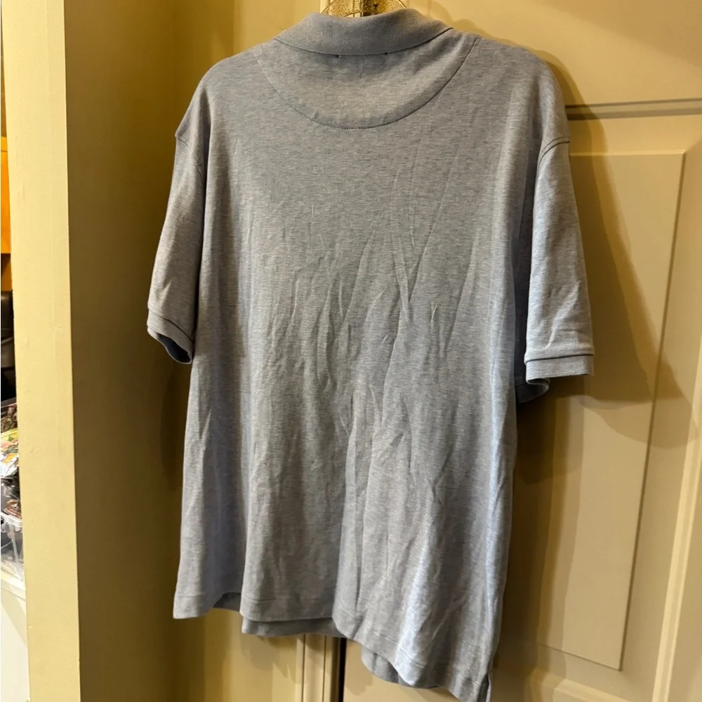 Banana‎ republic Men's Light Gray Polo Shirt Large